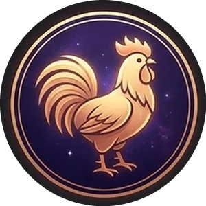 Illustration of the Rooster, Chinese zodiac animal