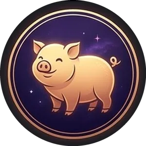 Illustration of the Pig, Chinese zodiac animal